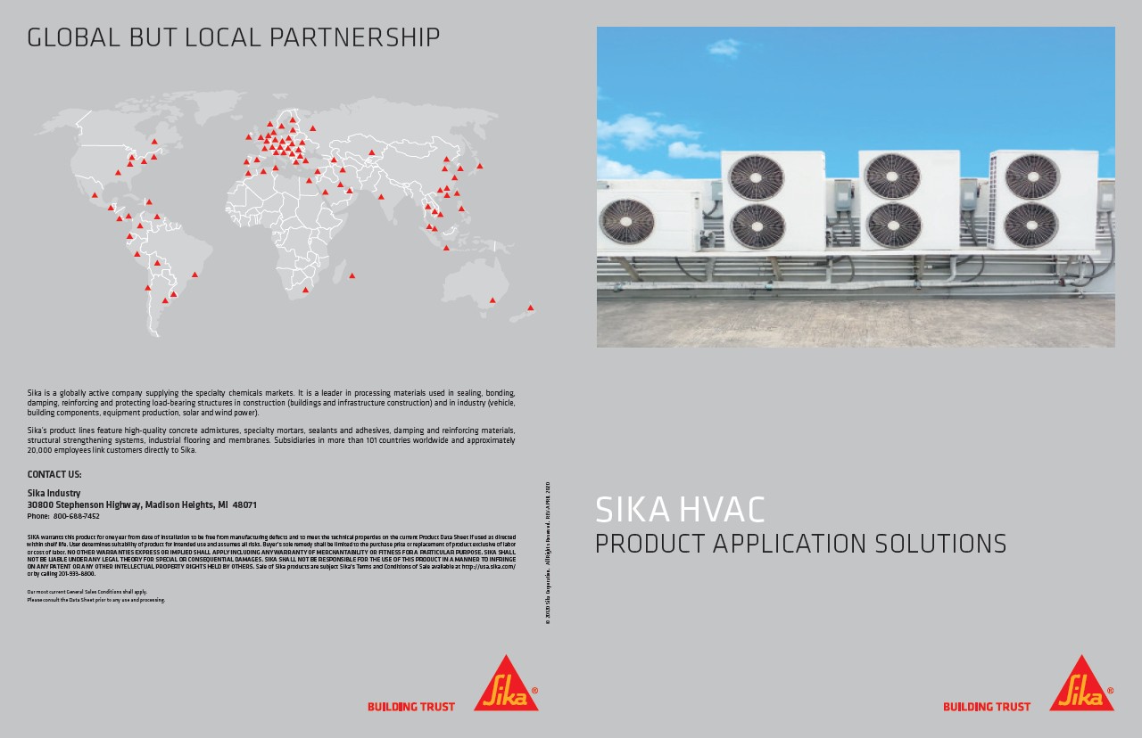  Sika HVAC Product Application Solutions