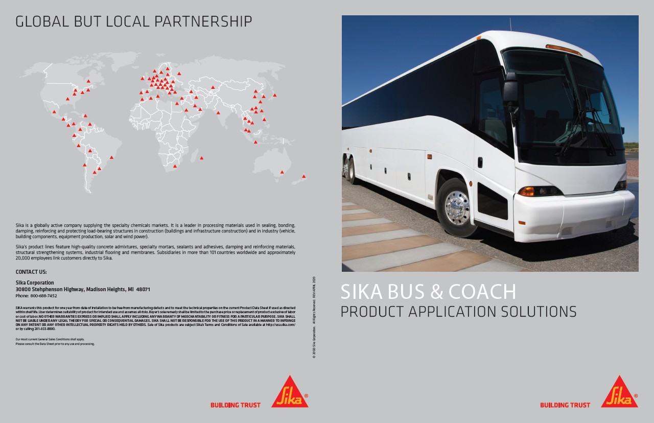 Sika Bus & Coach Product Application Solutions