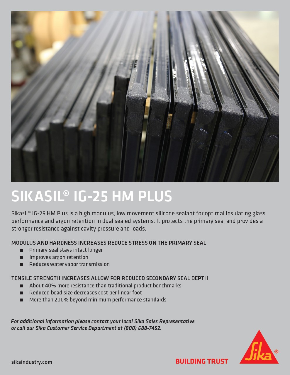Sikasil IG-25 HM Plus Product Flyer