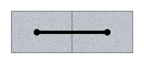 labyrinth waterstop embedded in concrete drawing