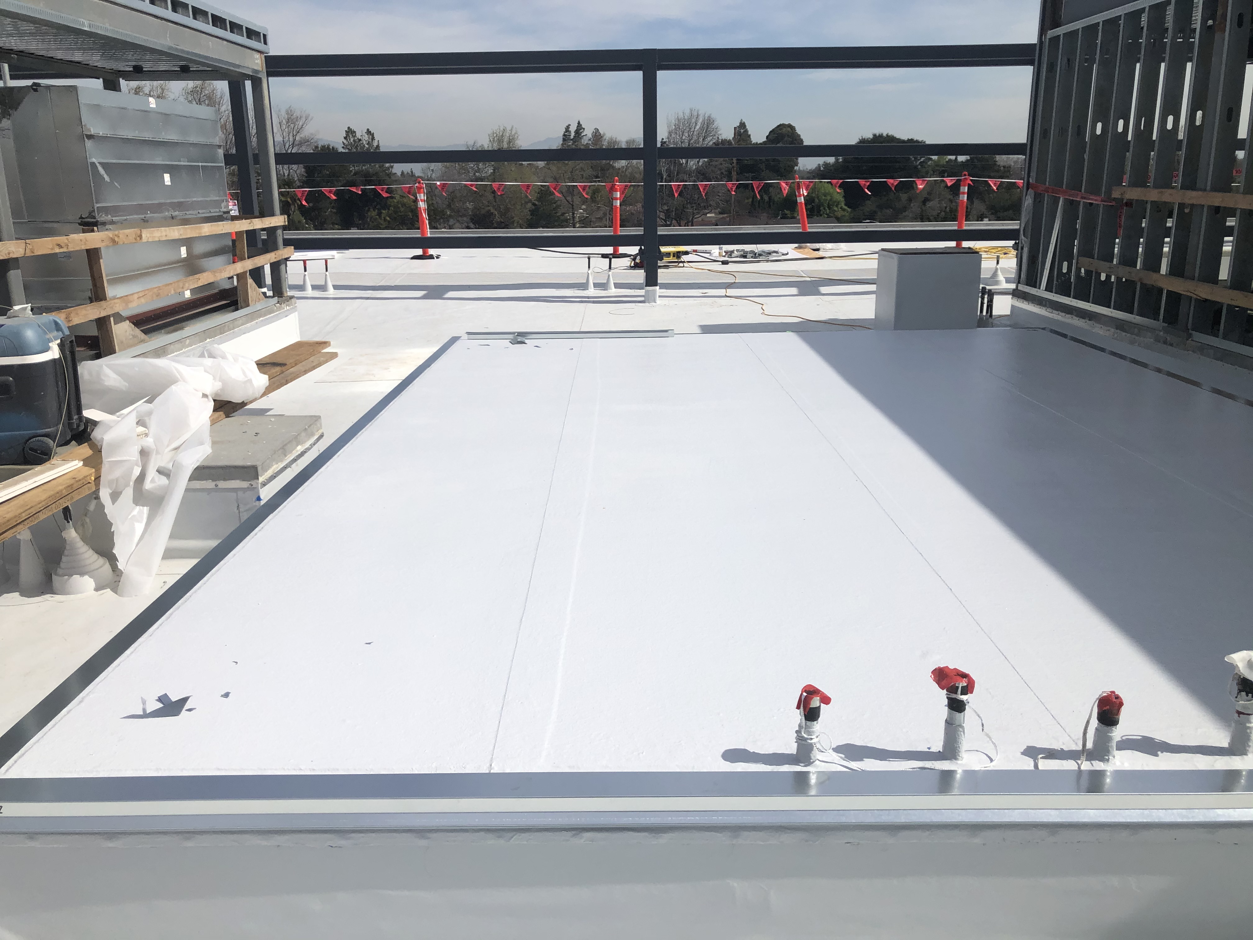 white roofpro membrane