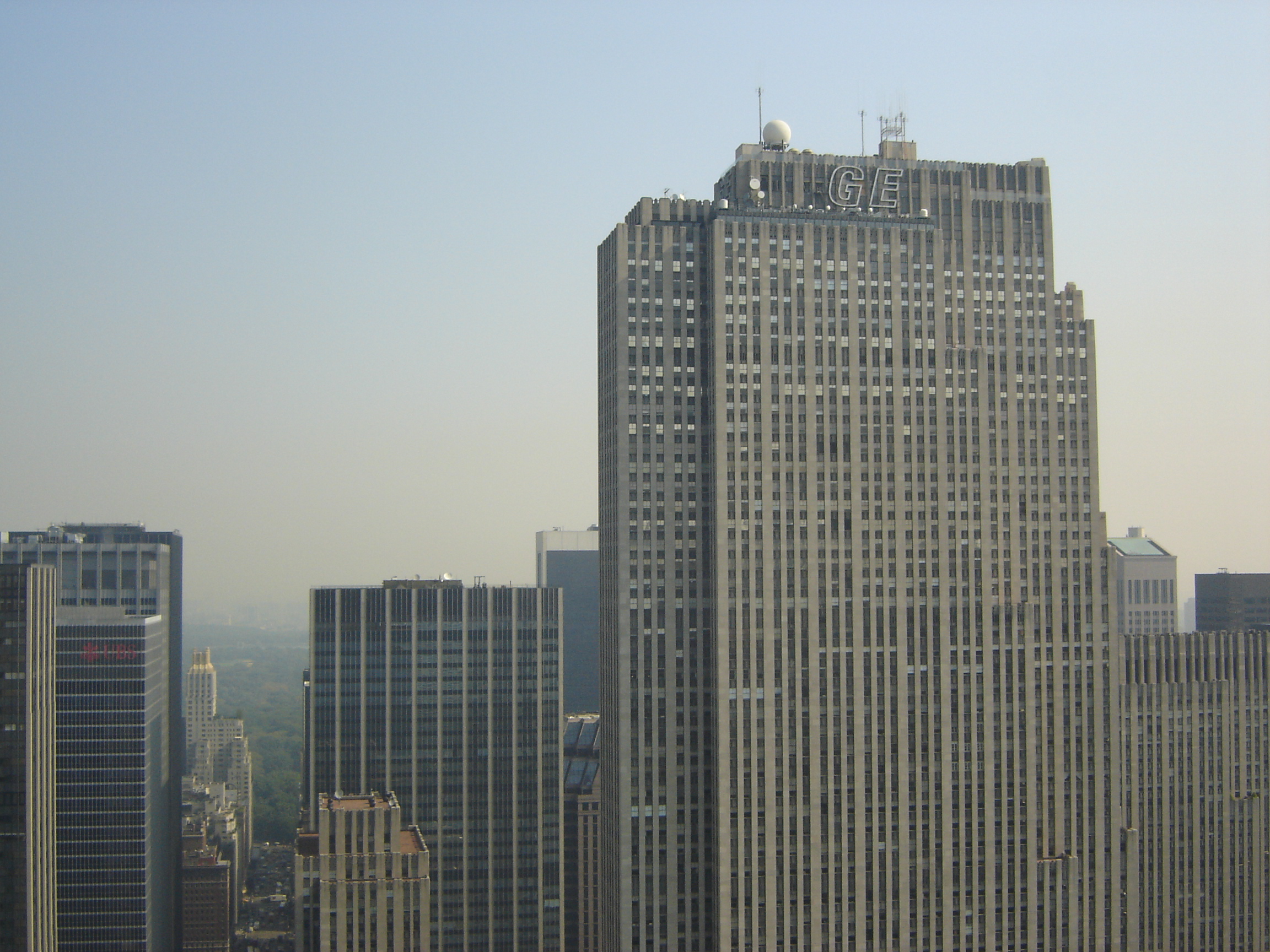 view from GE building terrace