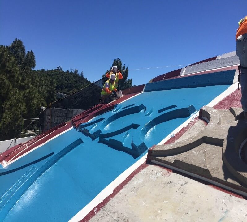 Detail of Roofpro membrane