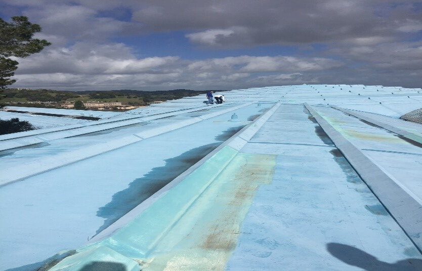 Marin Civic Roof before repair