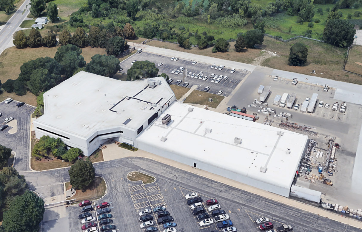 Illinois Public Utility Plant Southern Division Headquarters recycled the existing Sarnafil PVC membrane in 2019